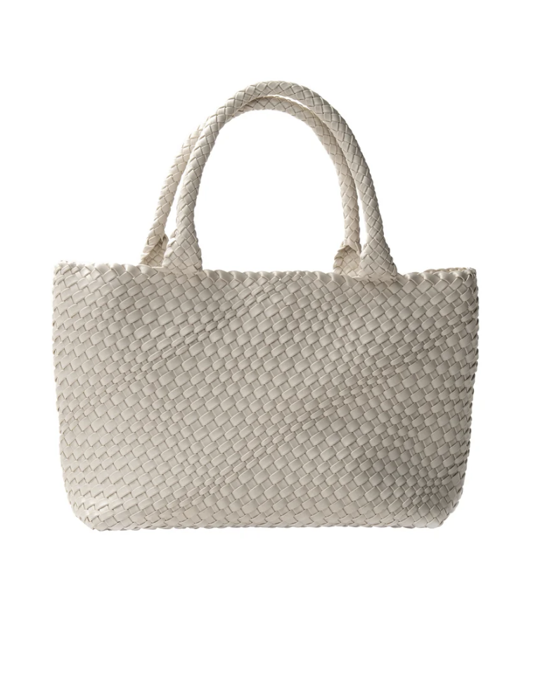 La Tribe Woven Tote Bag - Cream