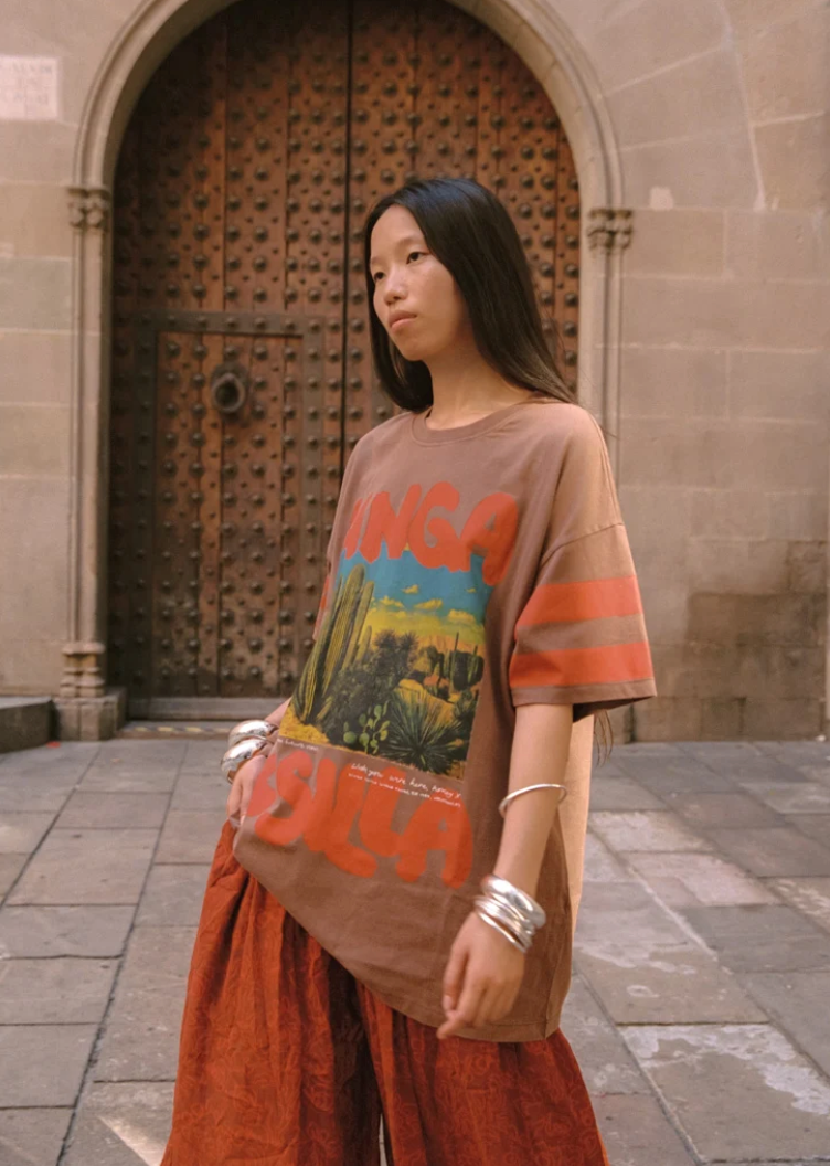 Kinga Csilla Rexd Cactus OG Tee - Rusty Red
