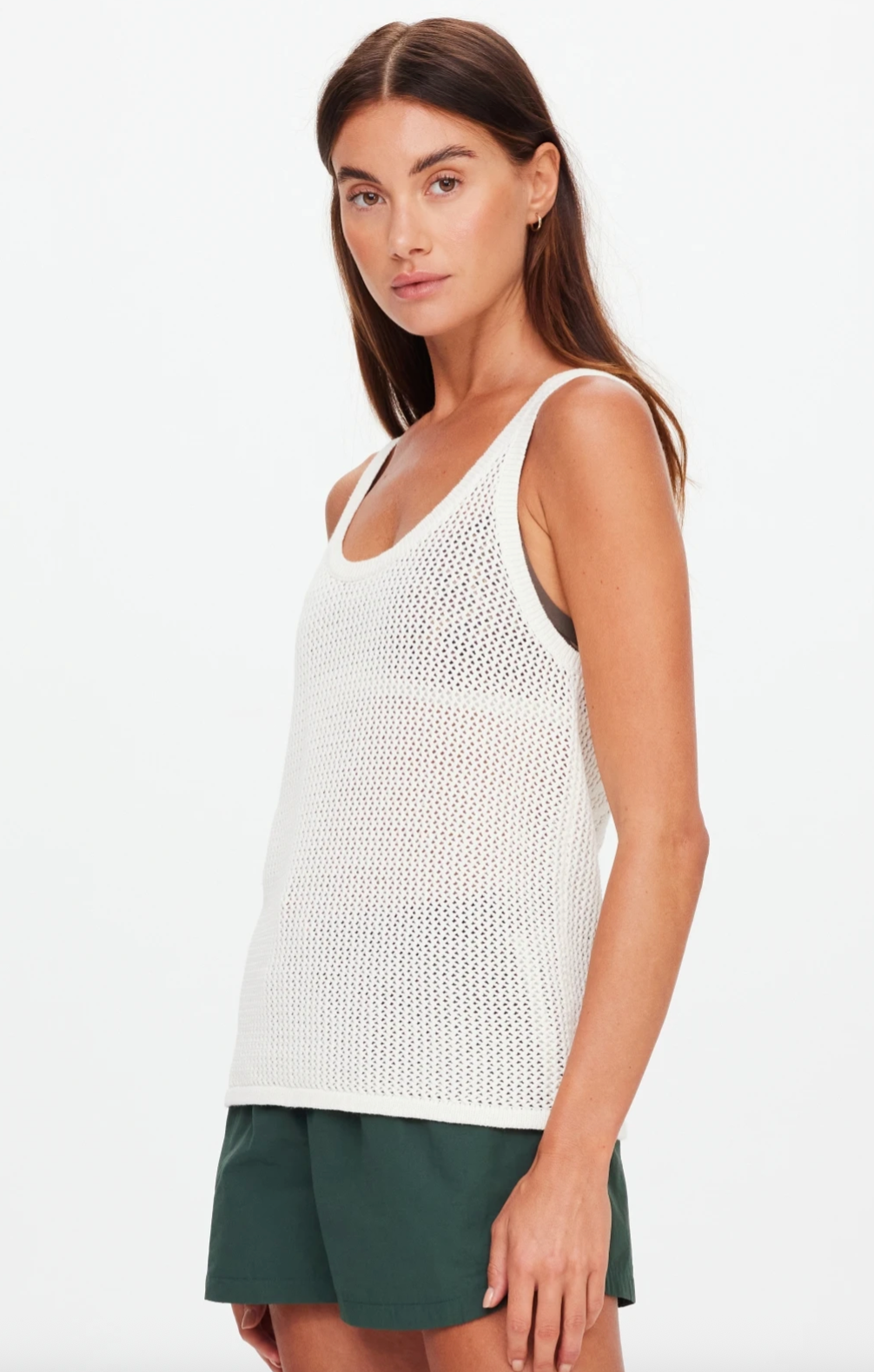 The Upside La Paz Riva Knit Tank - Coconut