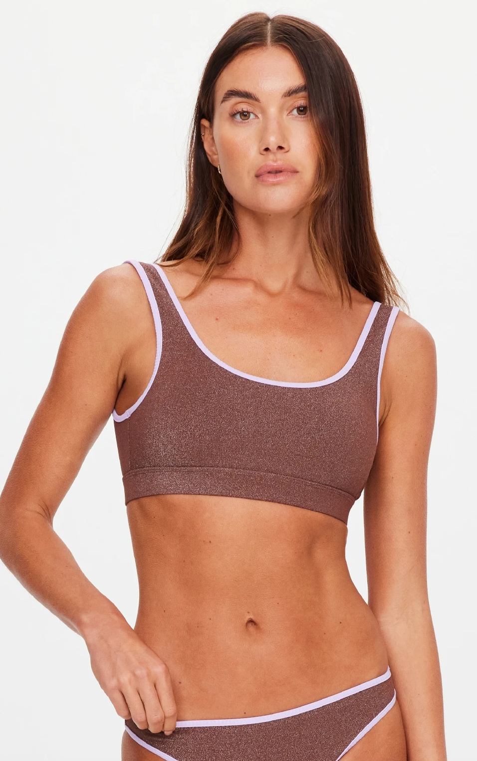 The Upside Galaxia Kora Scoop Bra - Chocolate