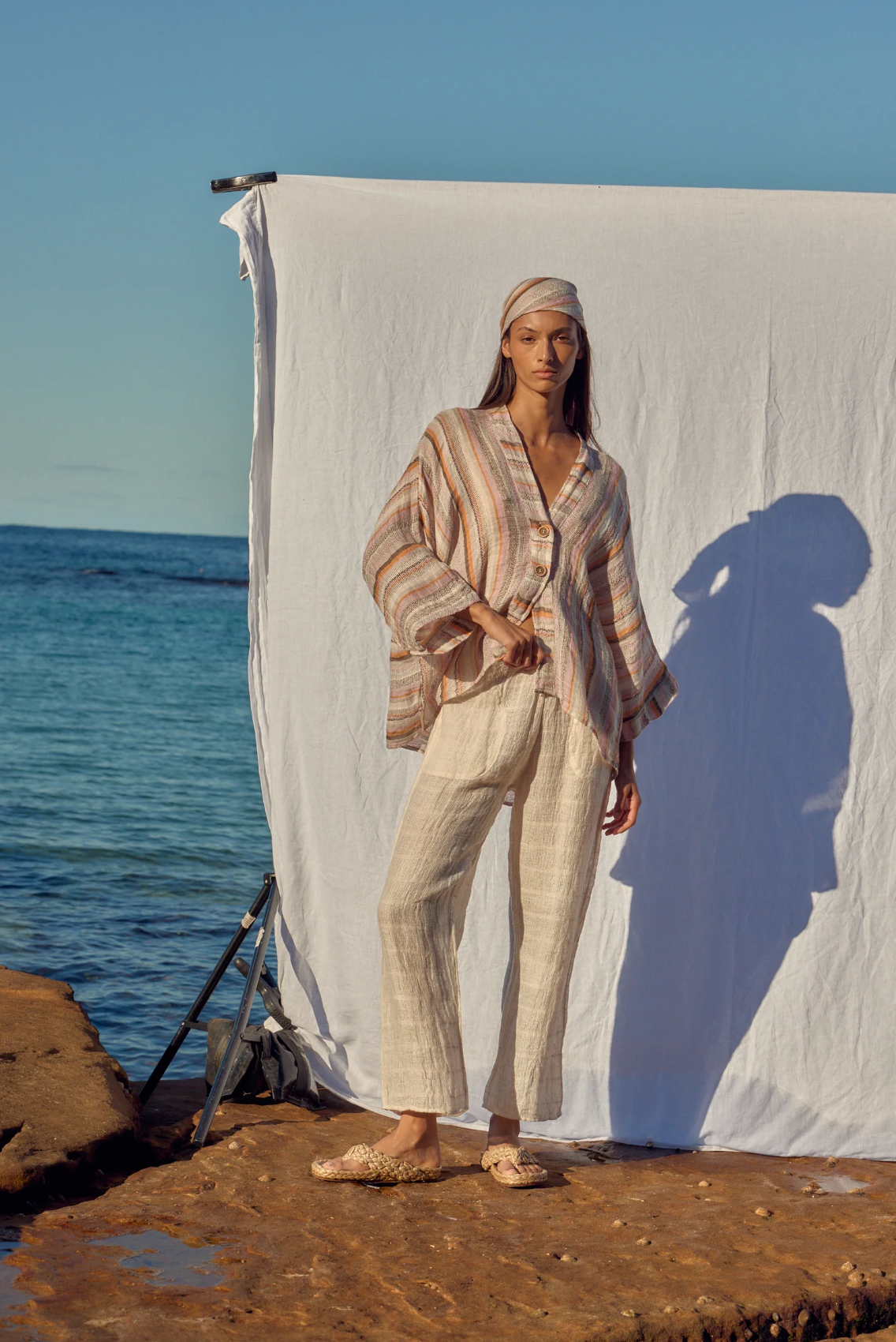 Estilo Emporio Mantle Jacket - Fez Stripe