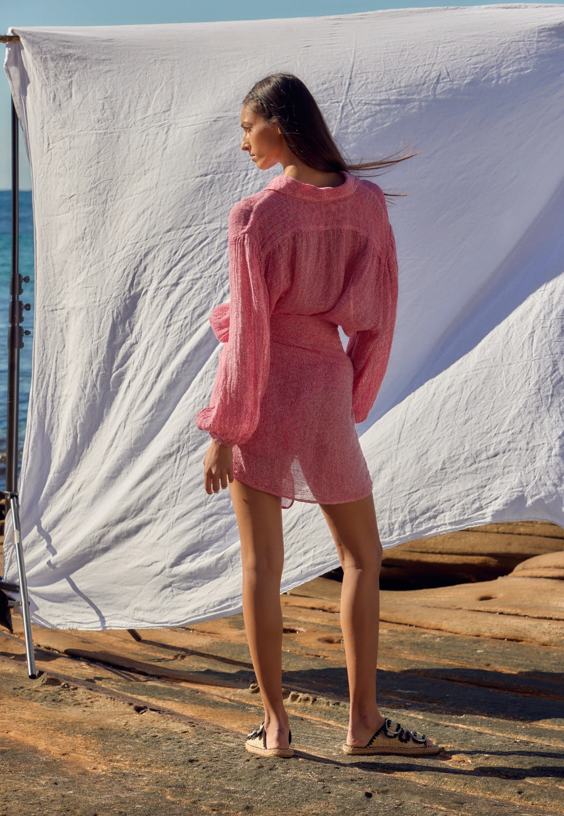 Estilo Emporio Indies Mini Pareo - Rete Fuchsia