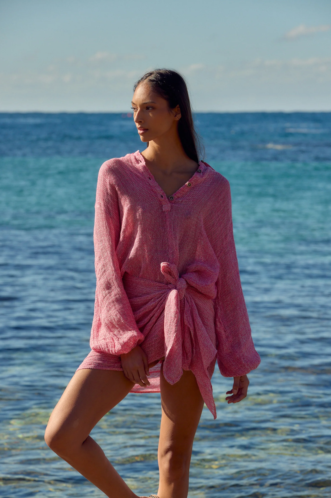 Estilo Emporio Indies Mini Pareo - Rete Fuchsia