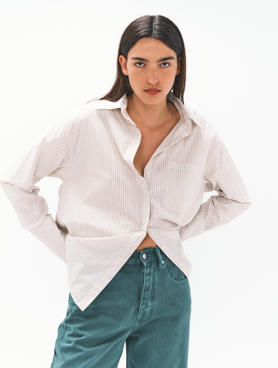 Nagnata Organic loom Classic Shirt - Blanc