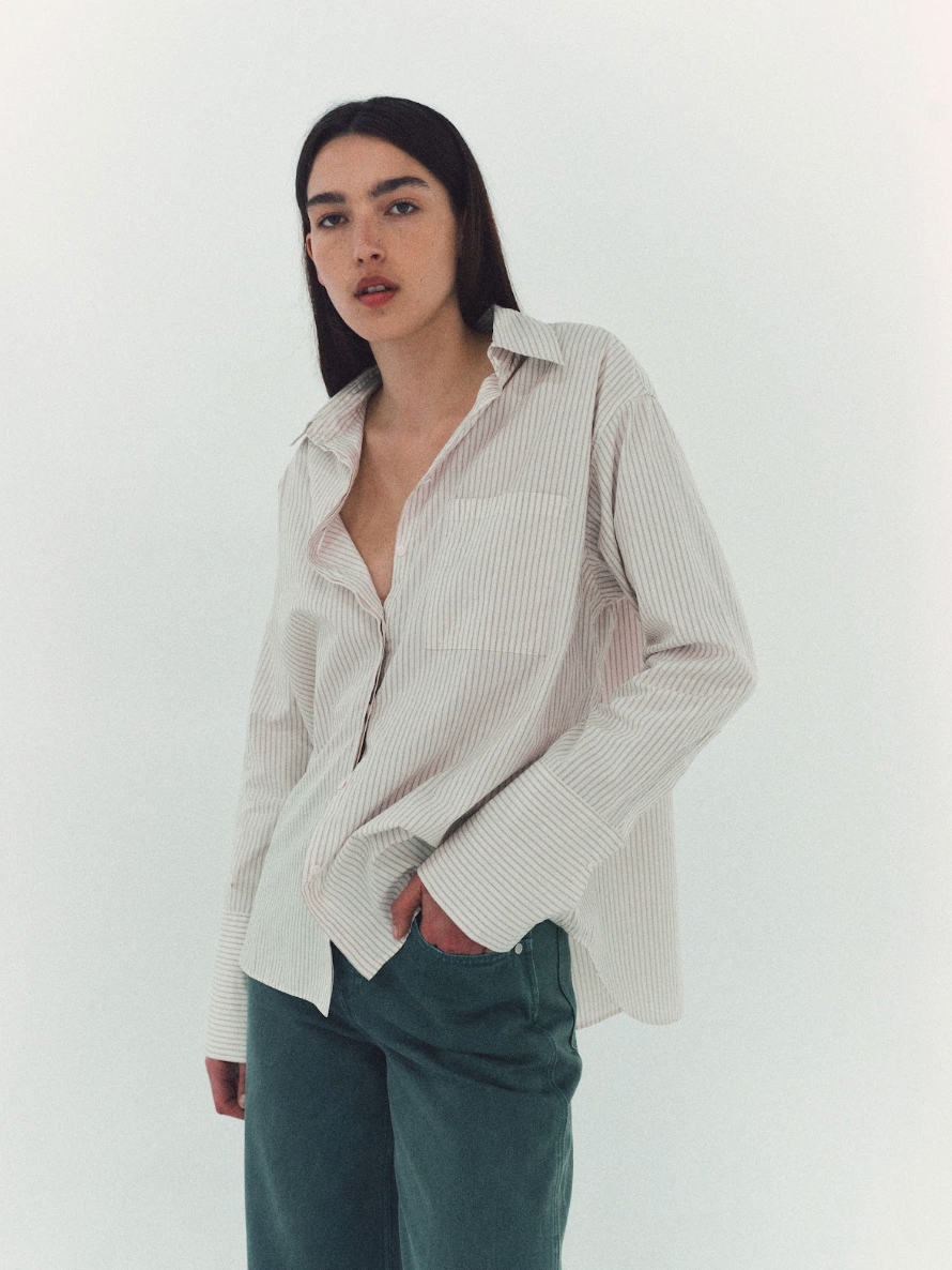 Nagnata Organic loom Classic Shirt - Blanc