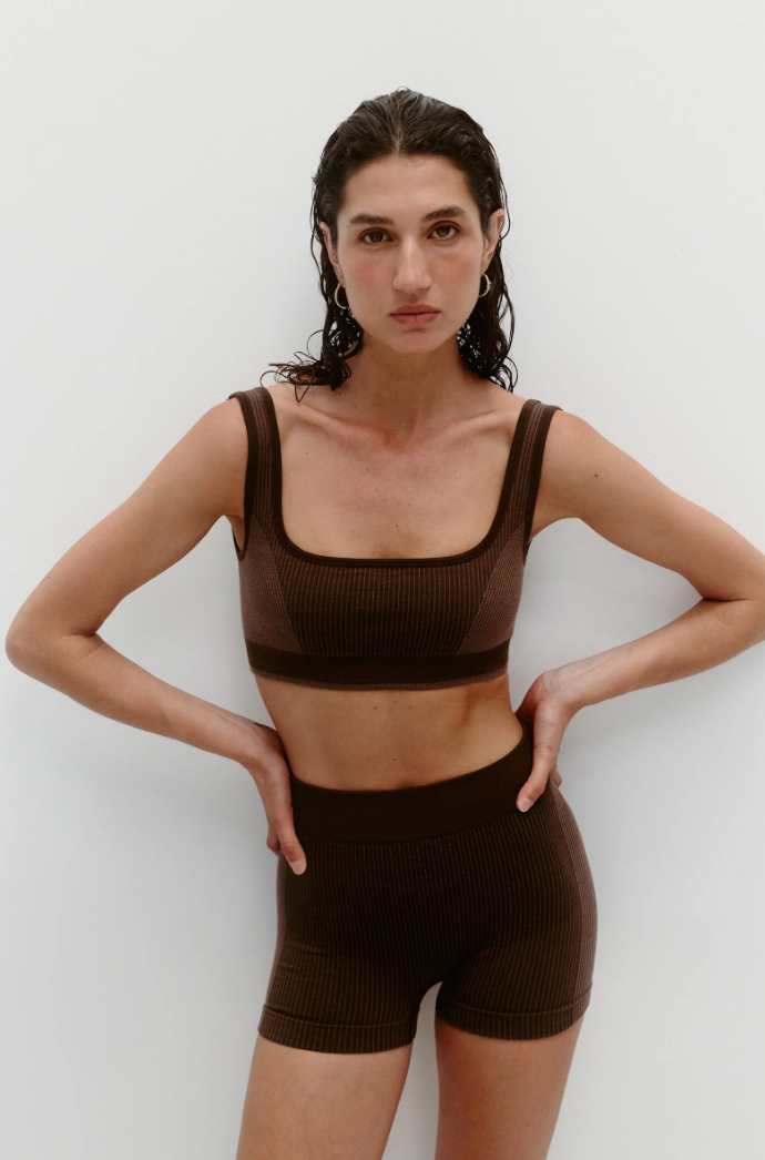 Nagnata Classic Wool Bralet - Bark