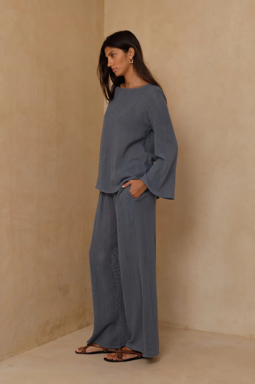 Lilya Fenton Pants - Storm Blue