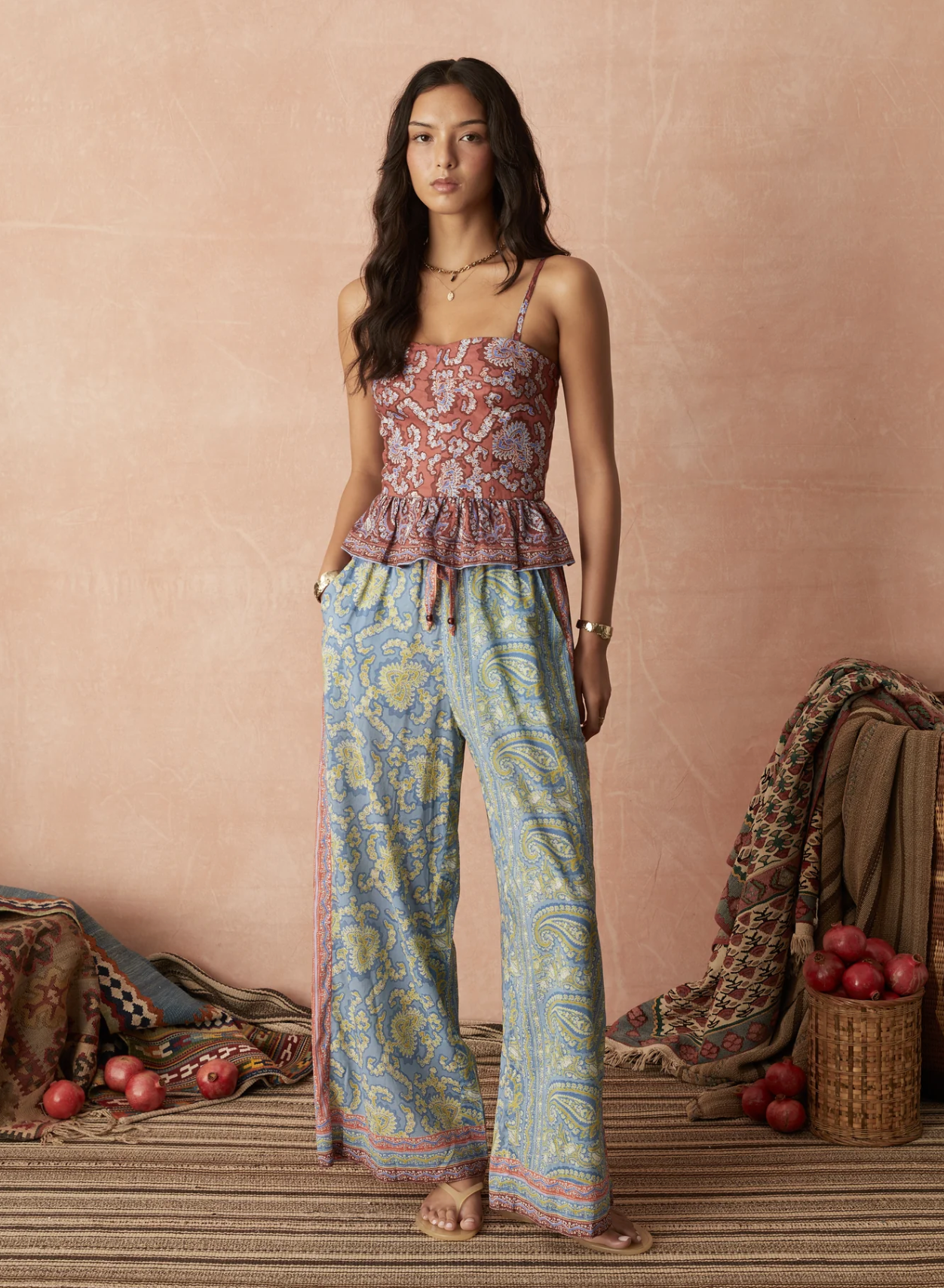 Boteh Caravane Wide Leg Pant - Mesa Patchwork
