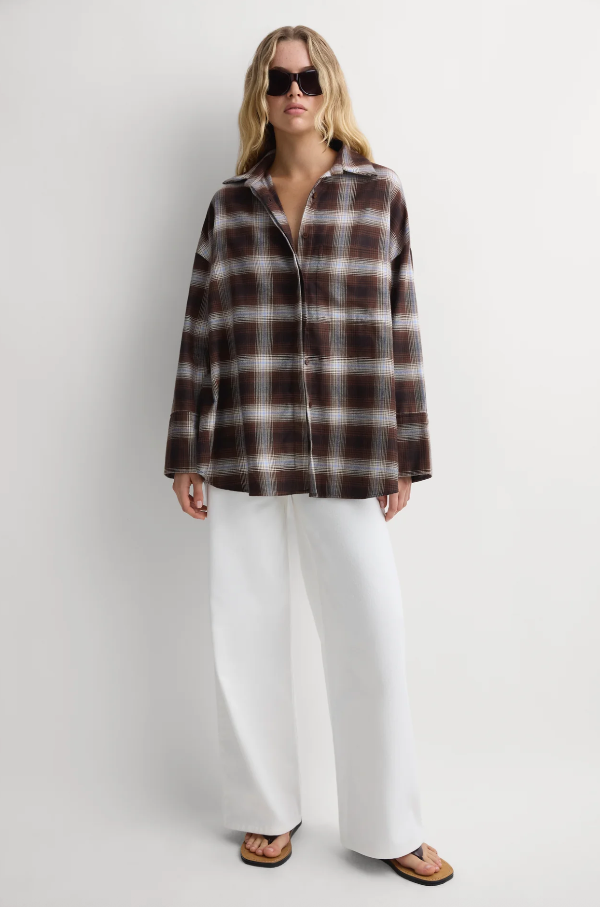 Faithful The Brand Clemente Shirt - Cantilo Check Carob