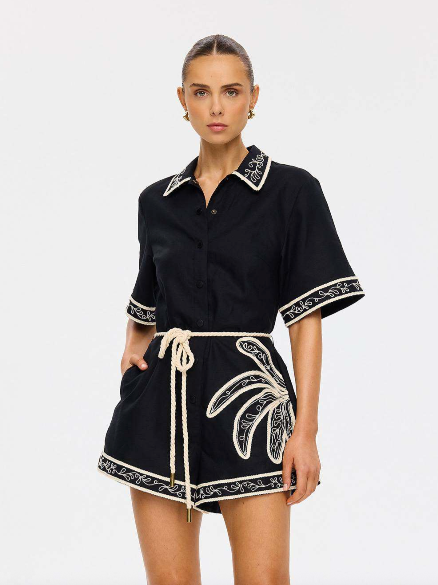 Kivari Zaria Playsuit - Black