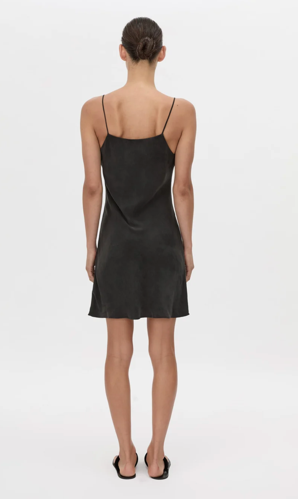 Camilla and Marc Allegro Satin Bias Mini Dress - Washed Black