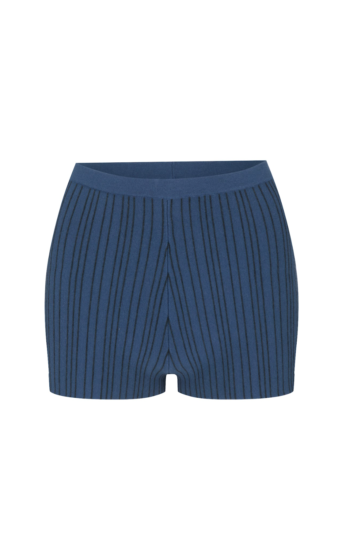 Nagnata Patty Pinstripe Wool Short - Denim