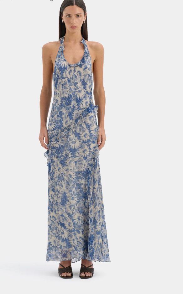 SIR. Lilia Halter Maxi Dress - Daisy Meadow