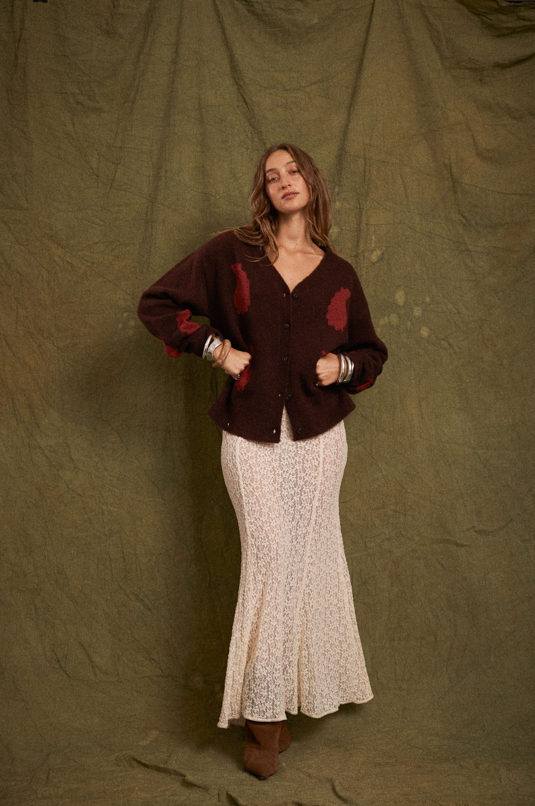 Kinga Csilla Tarot Lace Mother Maxi Skirt