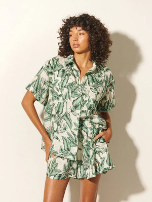Kivari Tropico Shirt - Green Palm