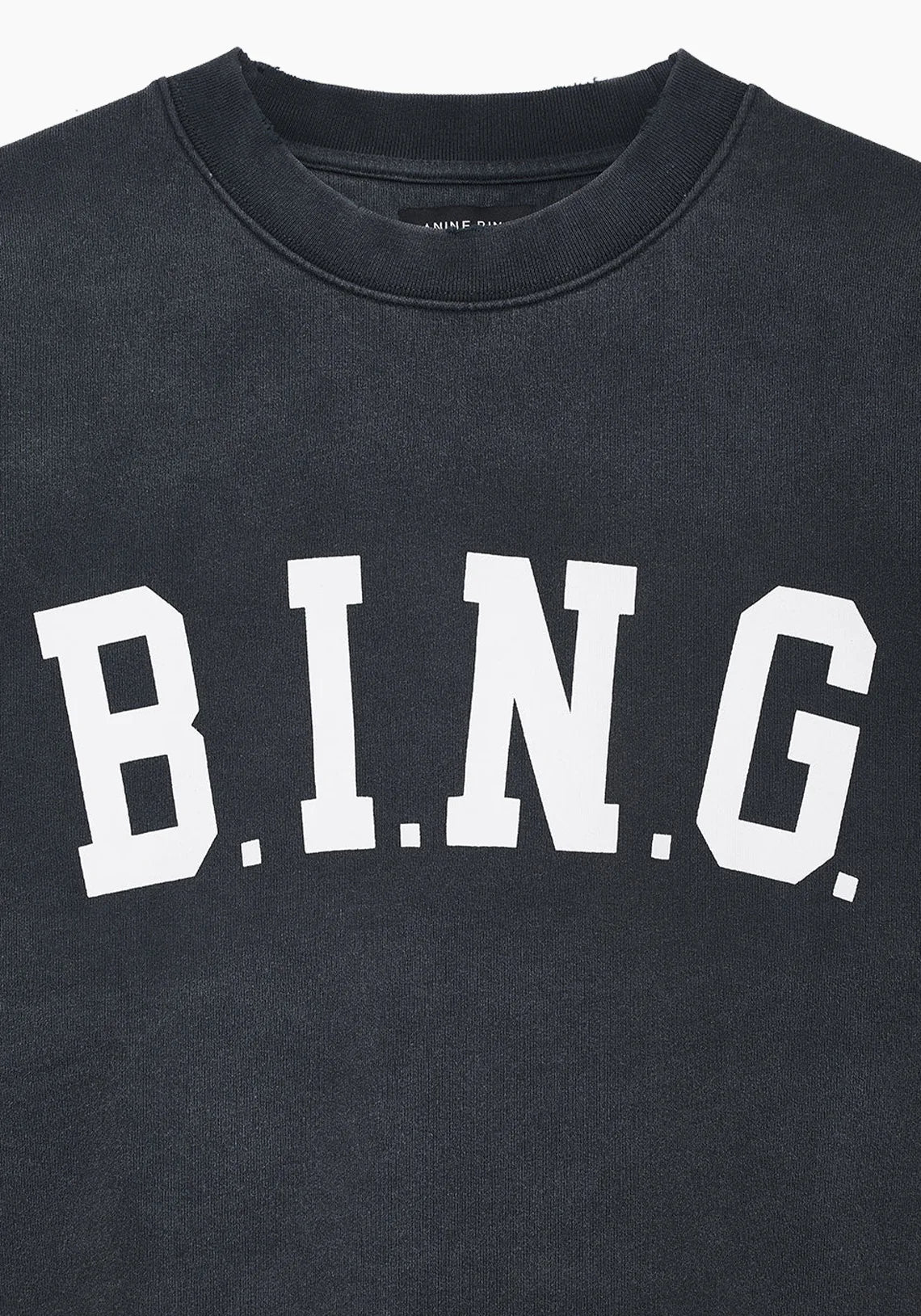 Anine Bing Tyler Sweatshirt Bing - Washed Black - Nik and She