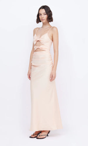 Bec and Bridge Mari Lou Knot Dress - Peach