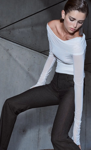 Bec and Bridge Sashay L/S Top - Ivory