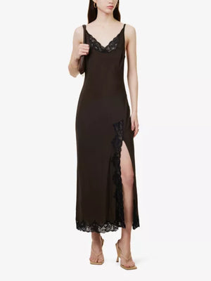 Bec + Bridge Deja Vous Slip Dress  - Chocolate