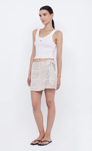 Bec and Bridge Salma Wrap Mini Skirt - Checkers