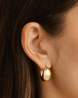 By Charlotte Sunkissed Large Hoops - 18k Gold Vermeil