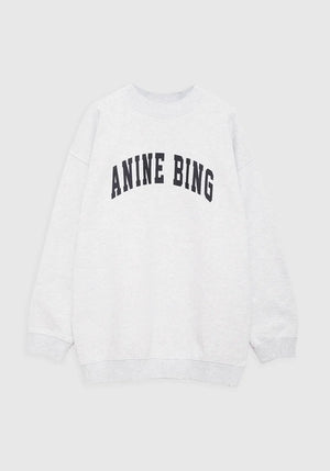 Anine Bing Tyler Sweatshirt - Heather Grey with Black