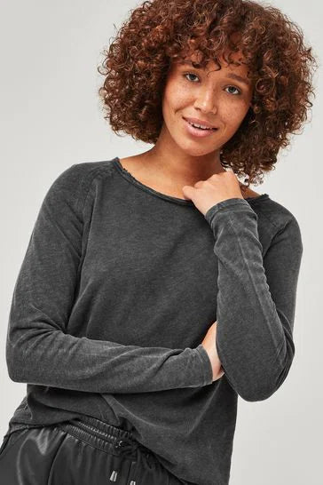 American Vintage Sonoma Round Neck Long Sleeve - Vintage Black