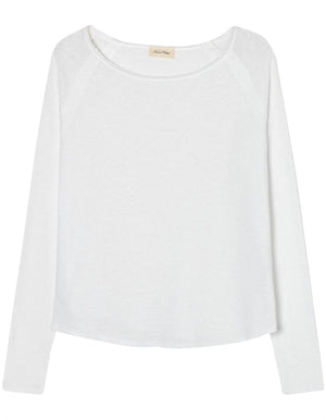 American Vintage Sonoma Round Neck Long Sleeve - White