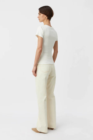 Camilla And Marc Nora Fitted Tee - Soft White