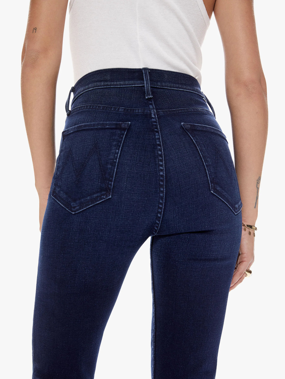 Mother Denim High Waisted Rider Skimp - Catch Me If You Can